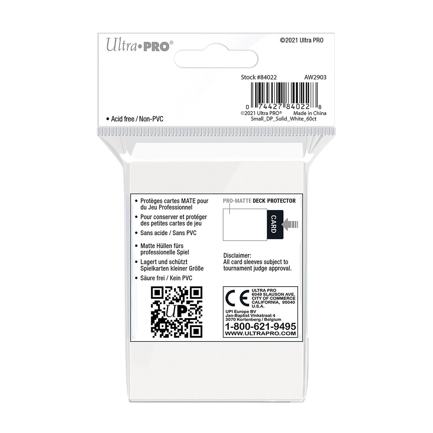 KARTENHÜLLEN PRO-MATTE WHITE SMALL (60)