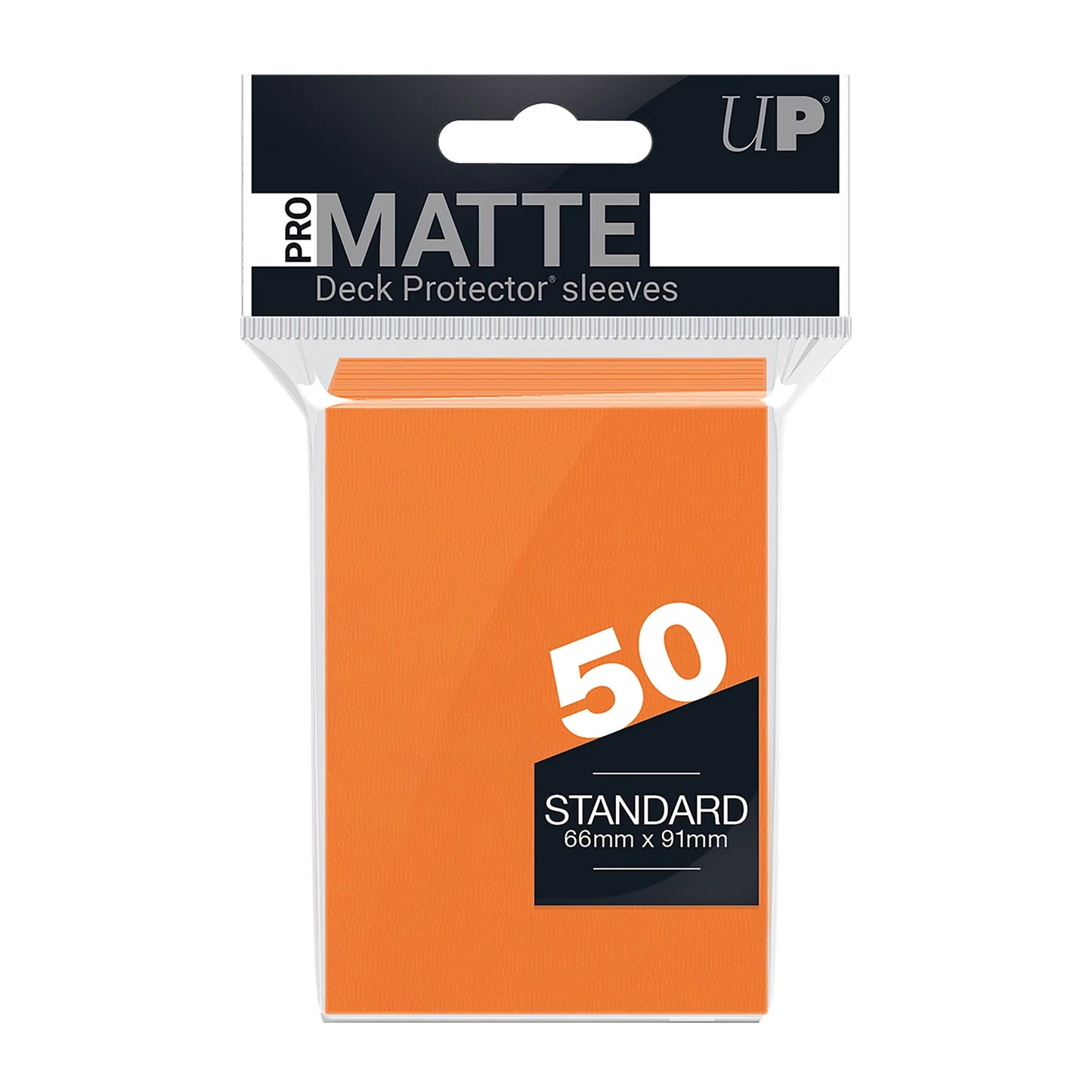 PRO-MATTE ORANGE STANDARD DECK PROTECTORS (50)