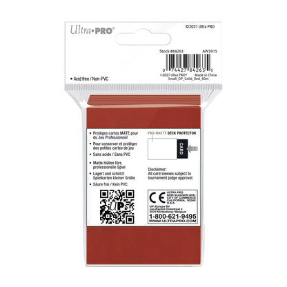MANICHE PROTETTIVE PRO-MATTE RED DECK PROTECTOR SMALL (60)