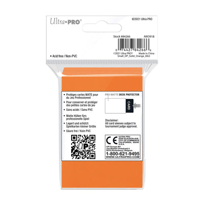 PRO-MATTE ORANGE SMALL DECK PROTECTORS (60)