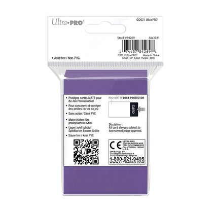 PRO-MATTE PURPLE SMALL DECK PROTECTORS (60)