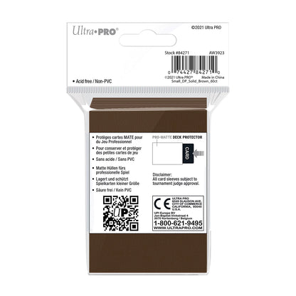DECK PROTECTOR PRO-MATTE BROWN SMALL (60) HÜLLEN