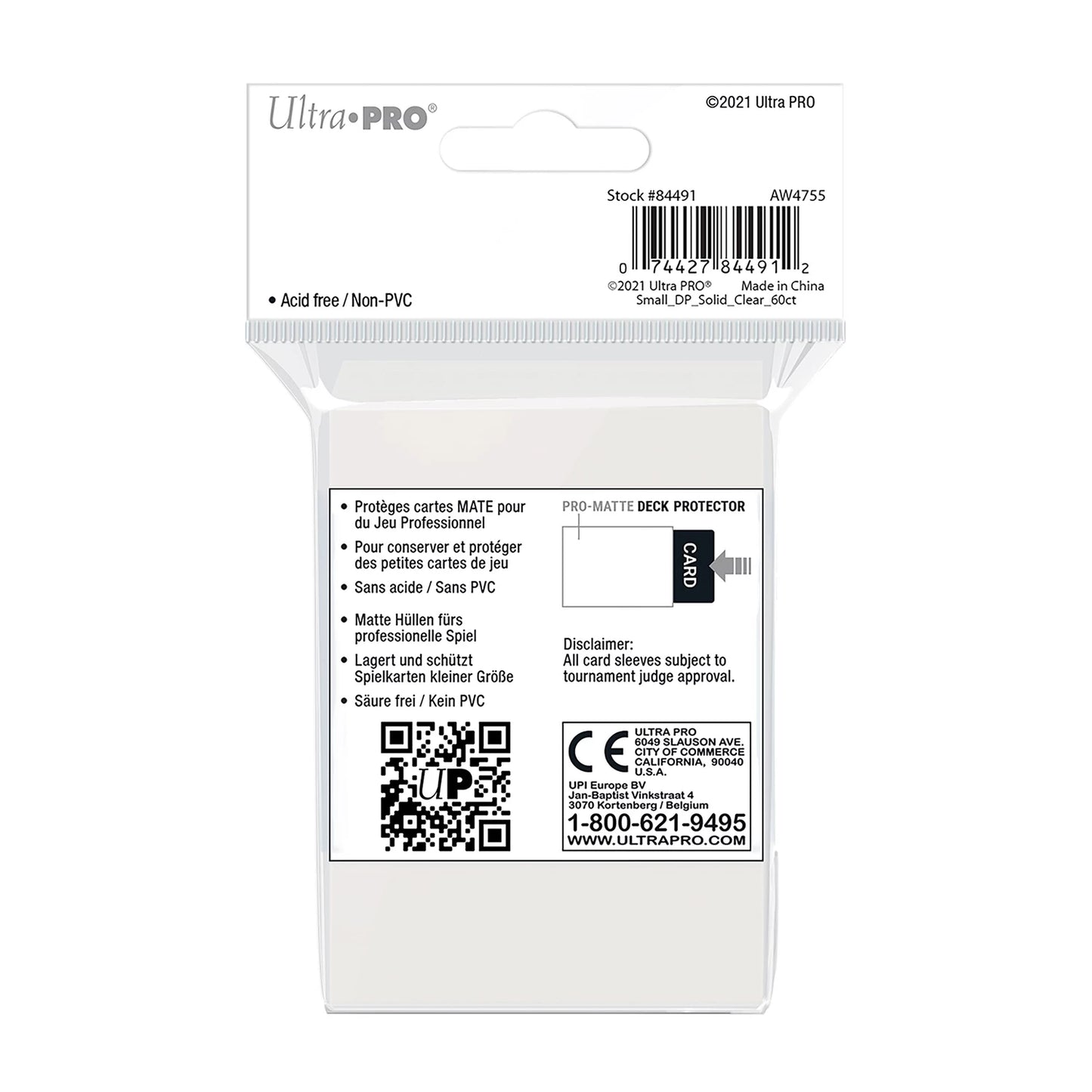 PRO-MATTE TRANSPARENTE DECK PROTECTORS, KLEIN (60)
