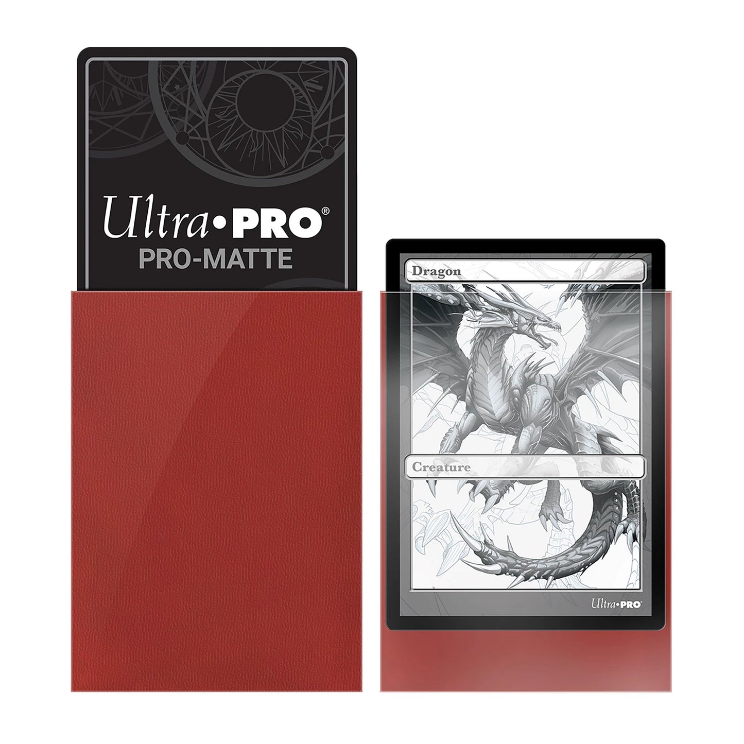 KARTENHÜLLEN PRO-MATTE ROT STANDARD (100)