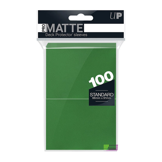 PRO-MATTE GREEN STANDARD DECK PROTECTORS (100)