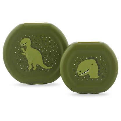 SNACKDOSE MIT KLAPPVERSCHLUSS, 2ER-SET DINO