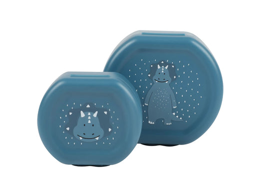 SNACKBOX MIT KLICKVERSCHLUSS, 2ER-SET TRICERATOPS
