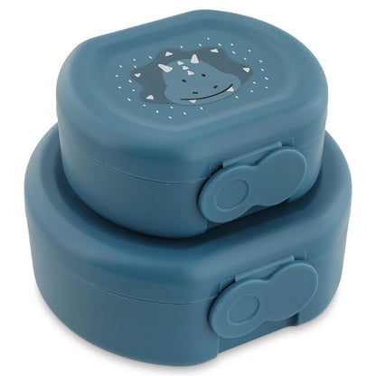 SNACKBOX MIT KLICKVERSCHLUSS, 2ER-SET TRICERATOPS