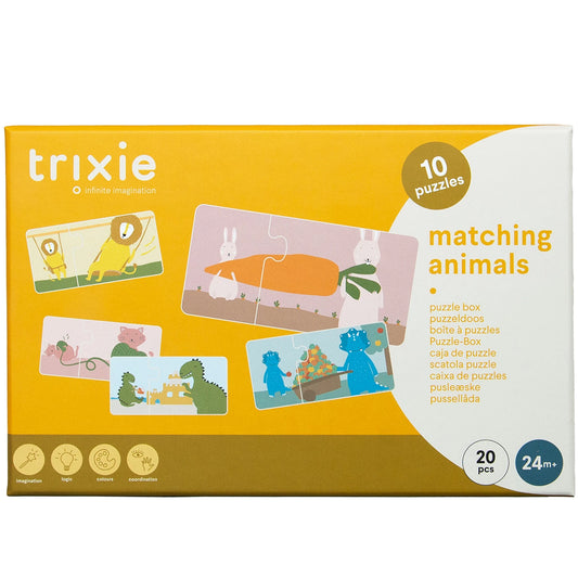 DUO PUZZLE ANIMALI 20 PEZZI