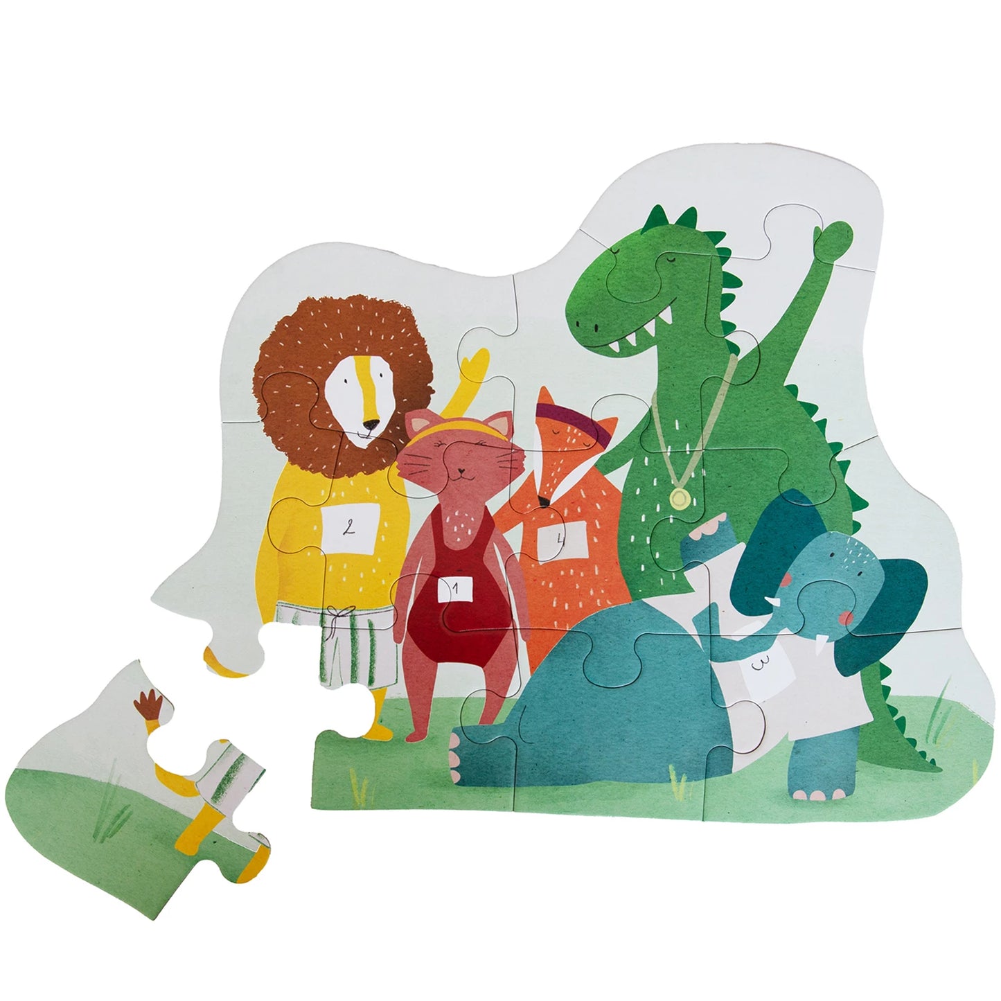 PUZZLE AMICI ANIMALI, 12 PEZZI