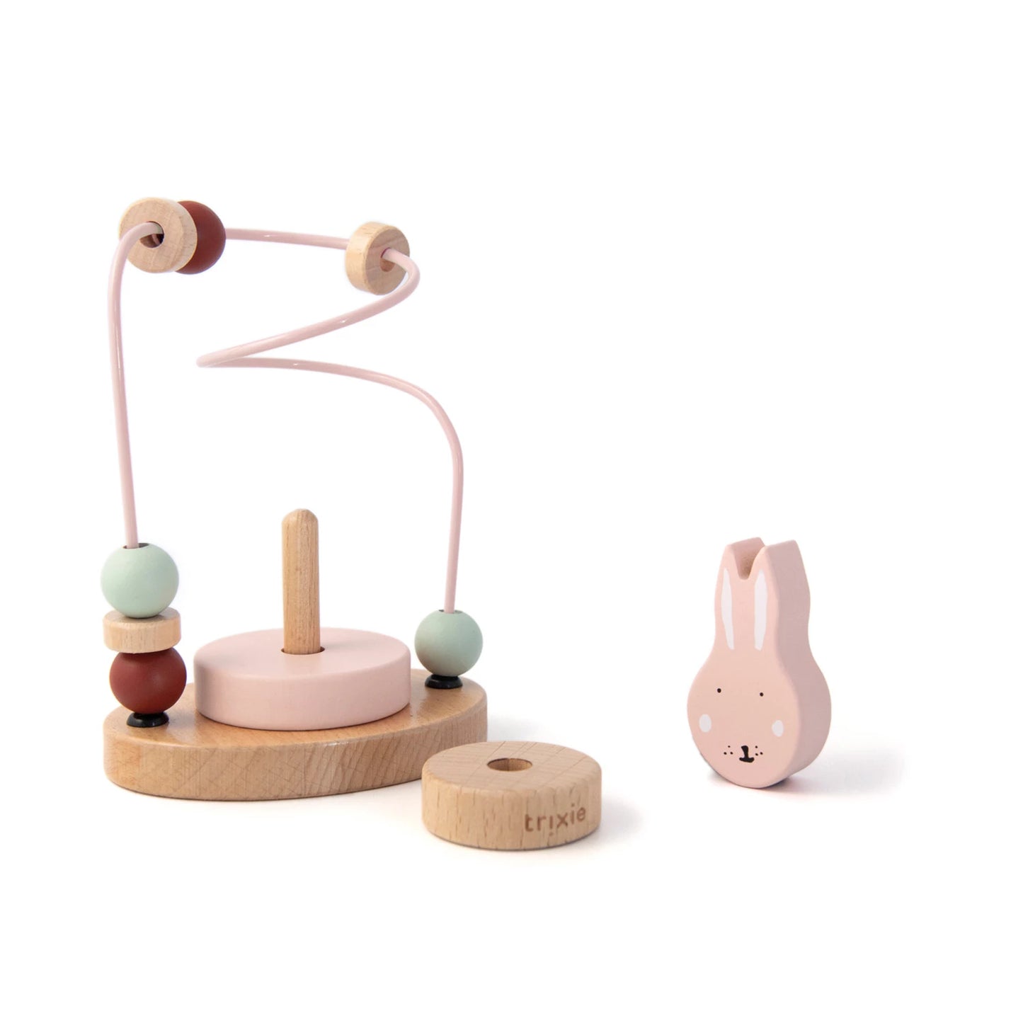 HASE MIT MOTORIK-SCHLEIFE AUS HOLZ