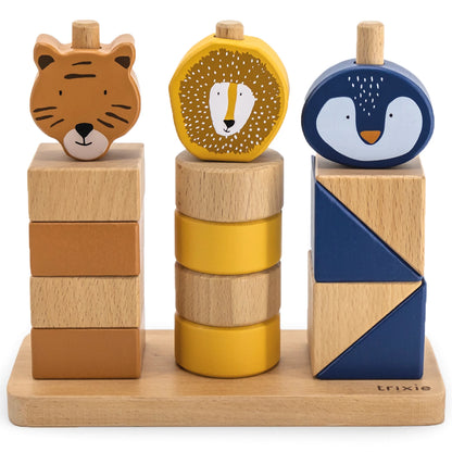 STAPELSPIEL AUS HOLZ MIT TIEREN