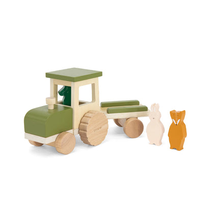 HOLZTRAKTOR MIT ANHÄNGER