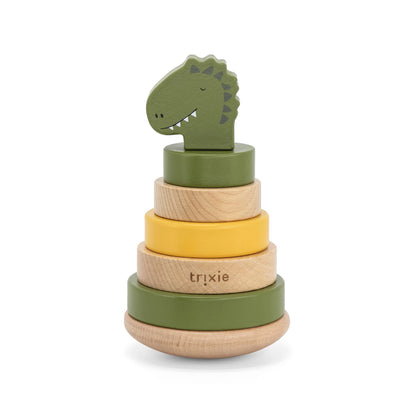 DINO STAPELTURM AUS HOLZ