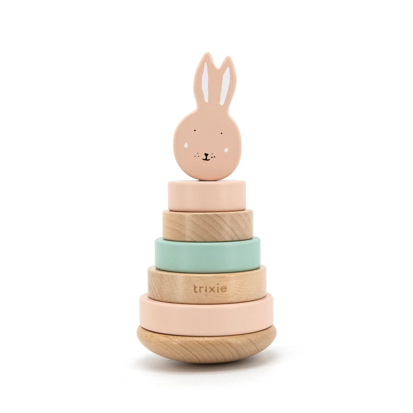 STAPELTURM HASE AUS HOLZ
