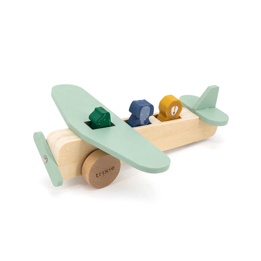 HOLZFLUGZEUG MIT TIEREN