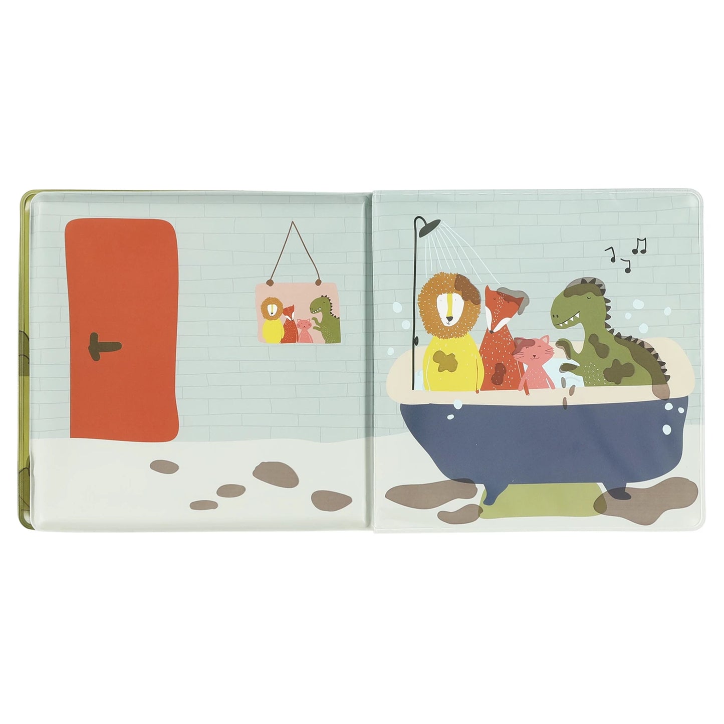 LIBRO DA BAGNO CON DINOSAURI CHE CAMBIANO COLORE