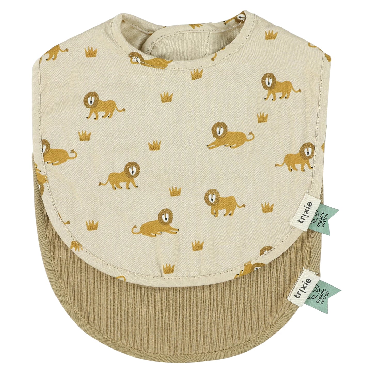 Lätzchen für Babys, 2er-Set, Löwenmotiv