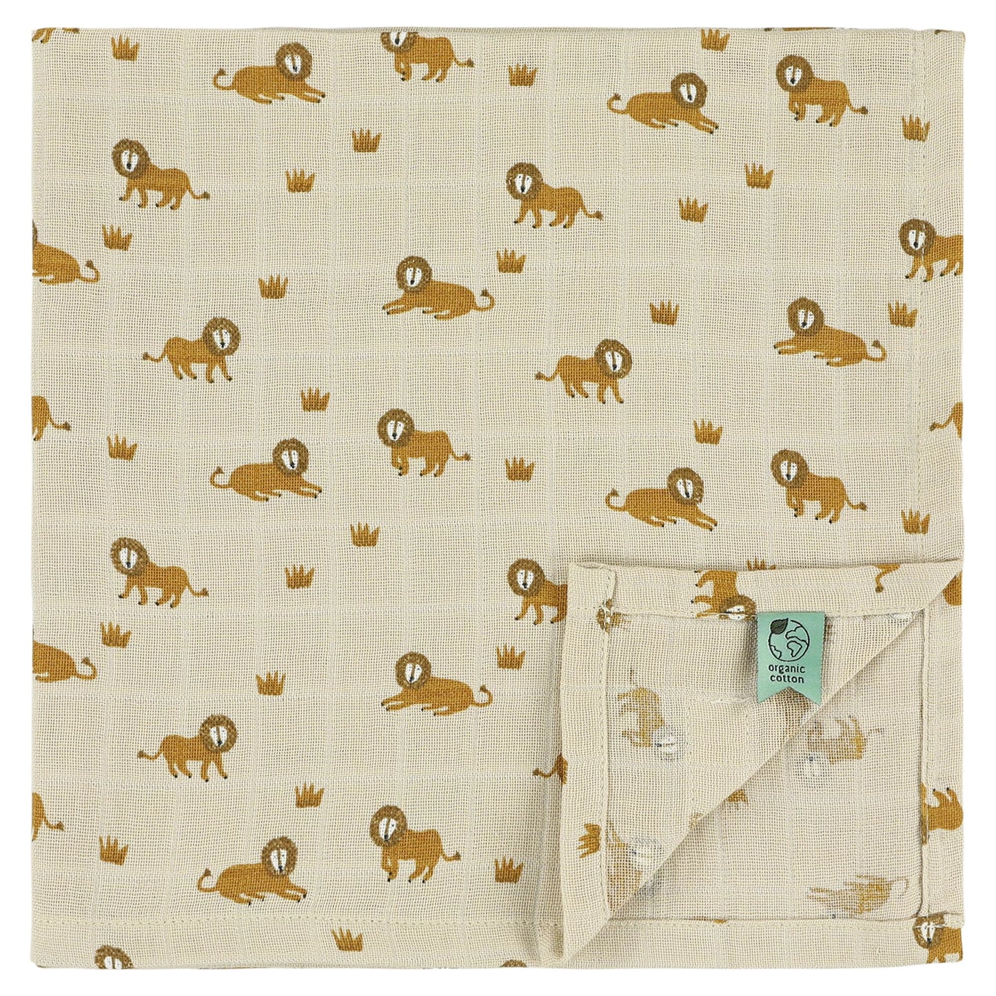 MUSSOLIN 3ER-SET 55X55CM LÖWE