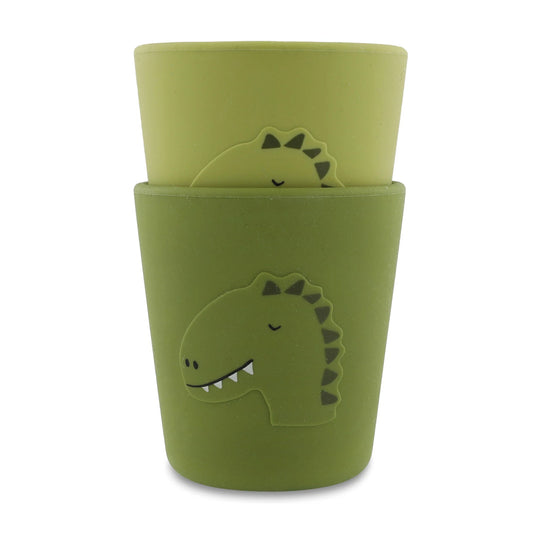 SILIKONBECHER DINO 2ER-PACK