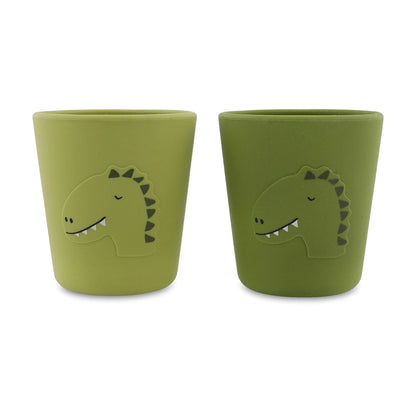 SILIKONBECHER DINO 2ER-PACK