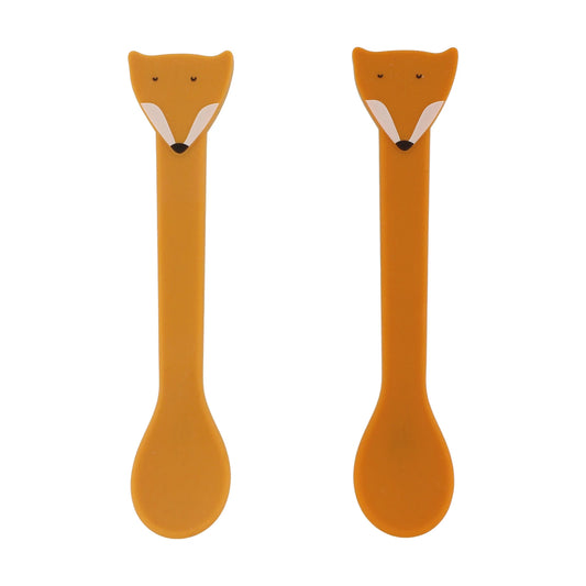 SILIKONLÖFFEL 2ER-PACK FUCHS