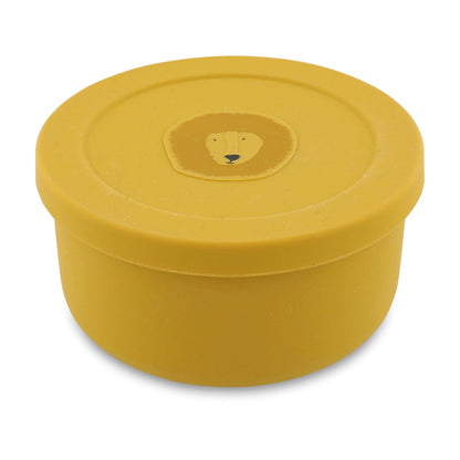 SILIKON-SNACKBOX, RUND, LÖWE