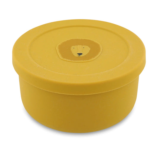 SILIKON-SNACKBOX, RUND, LÖWE