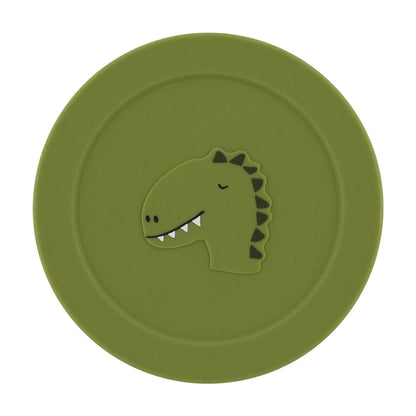 Runde Dinosaurier-Snackdose aus Silikon