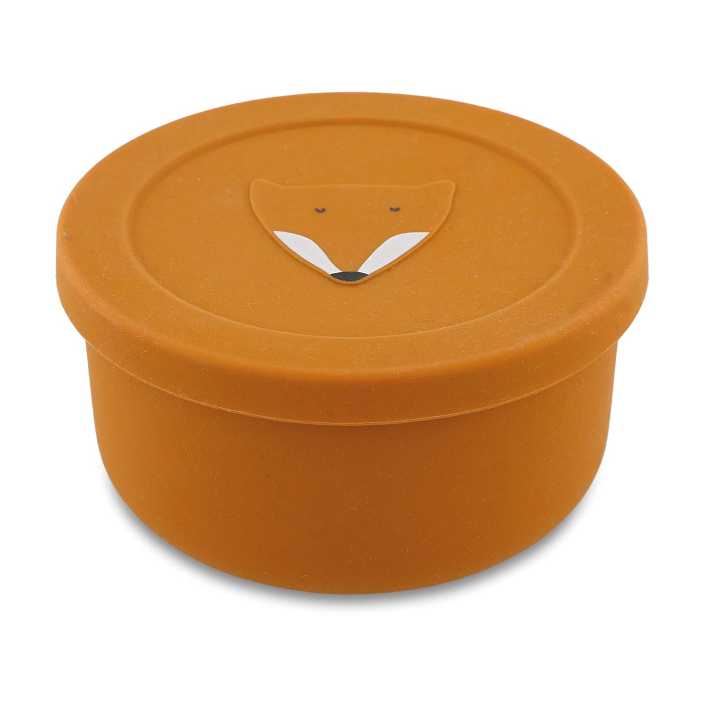 RUNDE SNACKBOX AUS SILIKON IN FUCHSFORM