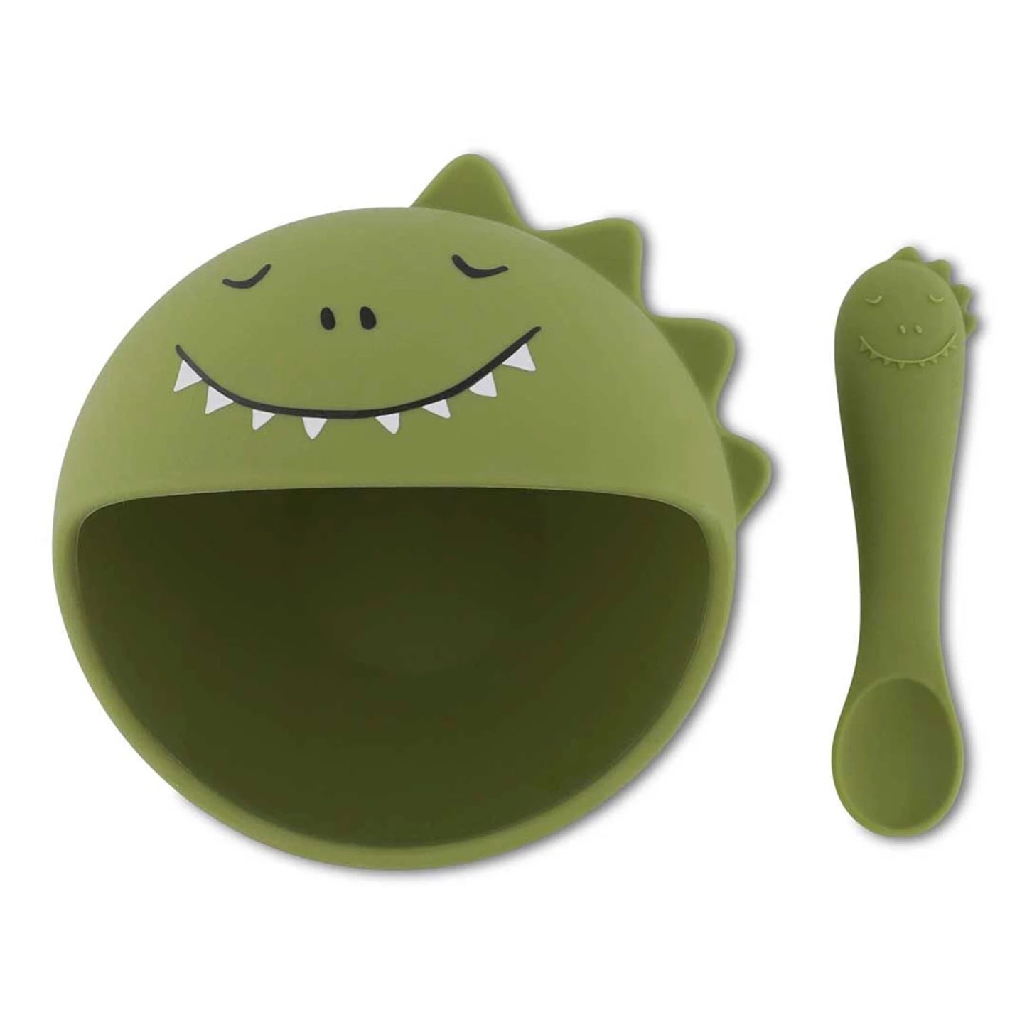 SILIKON-ESSSCHIRR-SET FÜR KINDER DINO