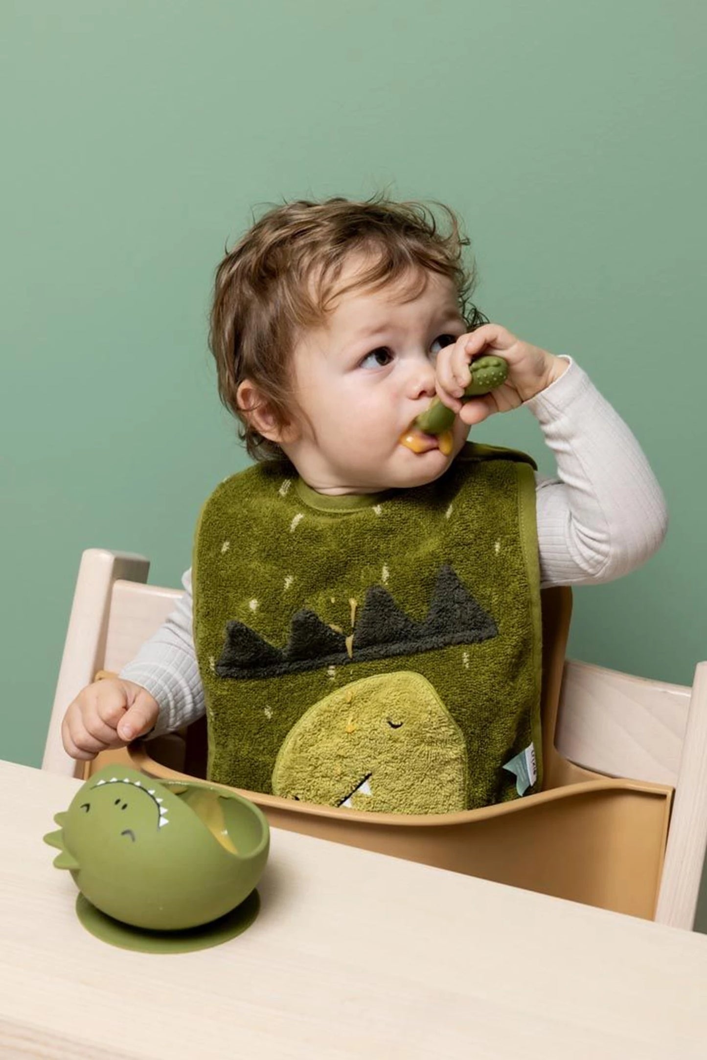SILIKON-ESSSCHIRR-SET FÜR KINDER DINO