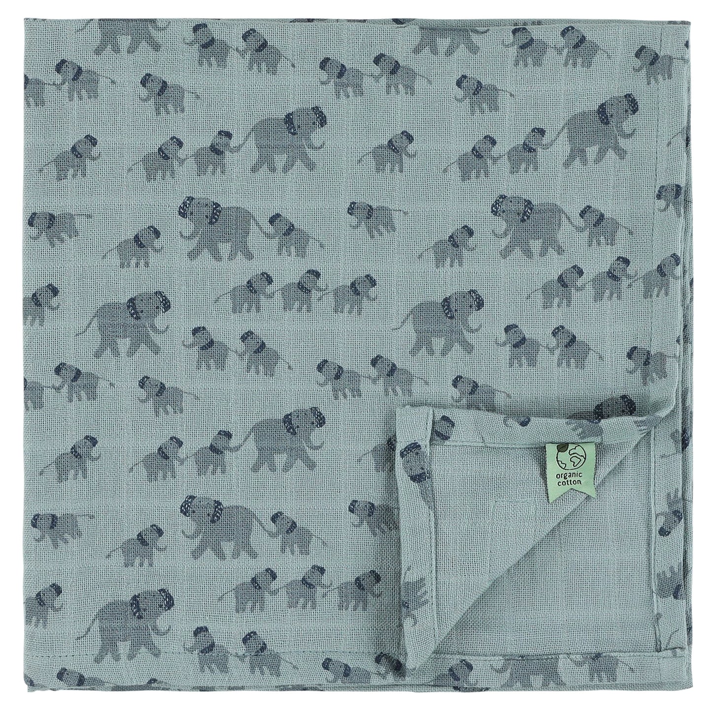 3ER-PACK MUSSALINSTÜCHER MIX 55X55CM ELEFANT