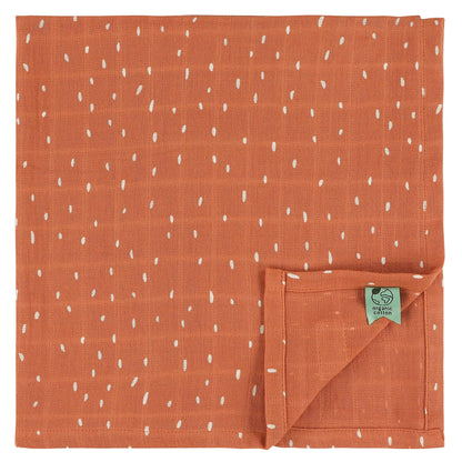 3ER-PACK MUSSALINSTÜCHER 55X55CM FUCHS