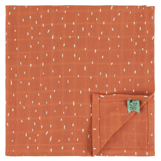 3ER-PACK MUSSALINSTÜCHER 55X55CM FUCHS