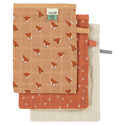 3ER-SET WASCHHANDSCHUHE AUS MUSSLEIN FUCHS