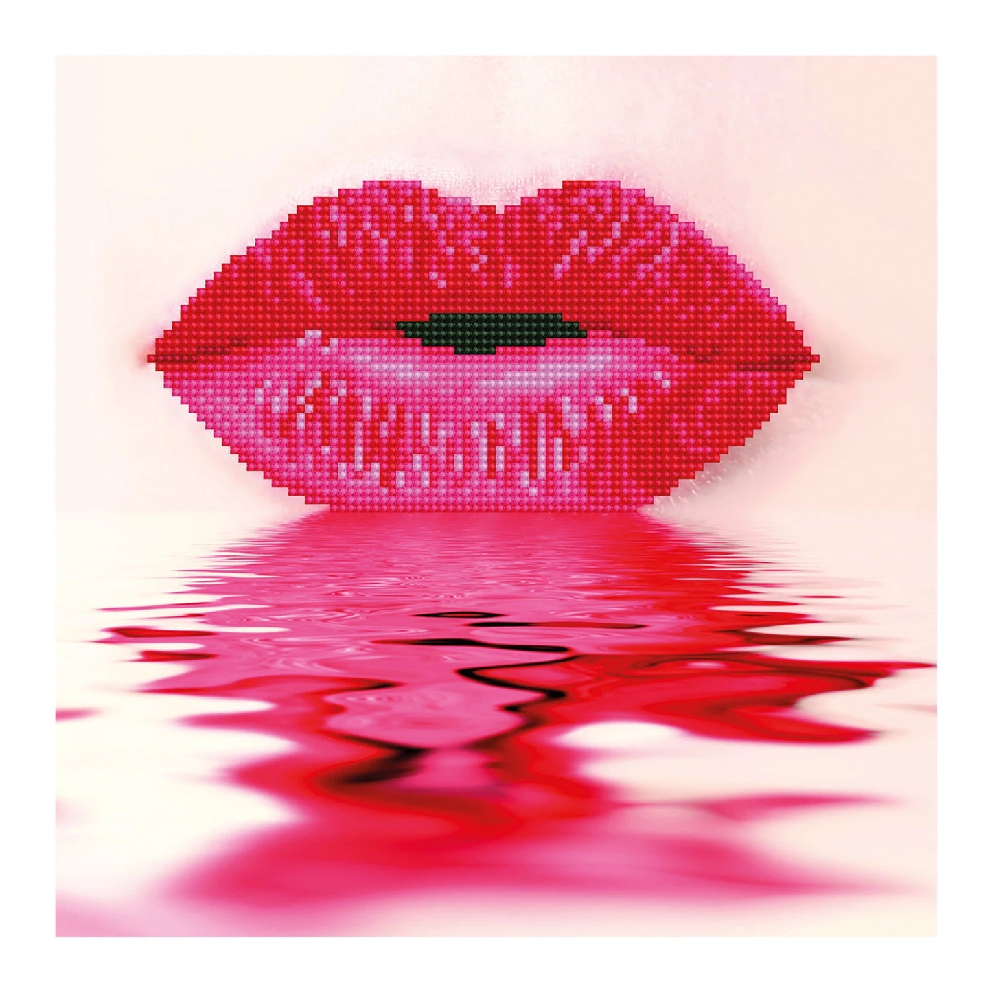 DIAMANT MALEREI ROTE LIPPEN