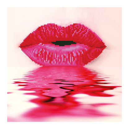 DIAMANT MALEREI ROTE LIPPEN