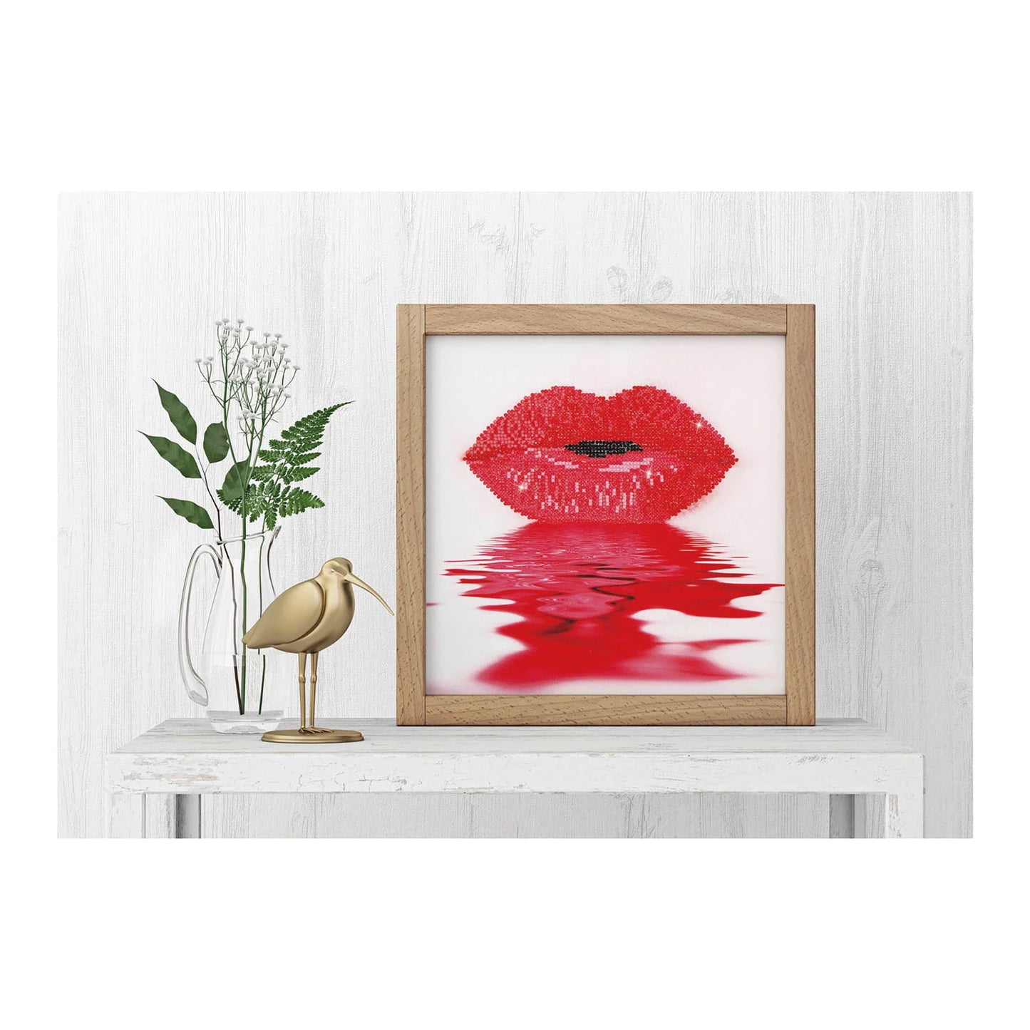 DIAMANT MALEREI ROTE LIPPEN