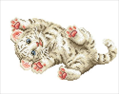 KLEINES TIGER DIAMANTMALEREI