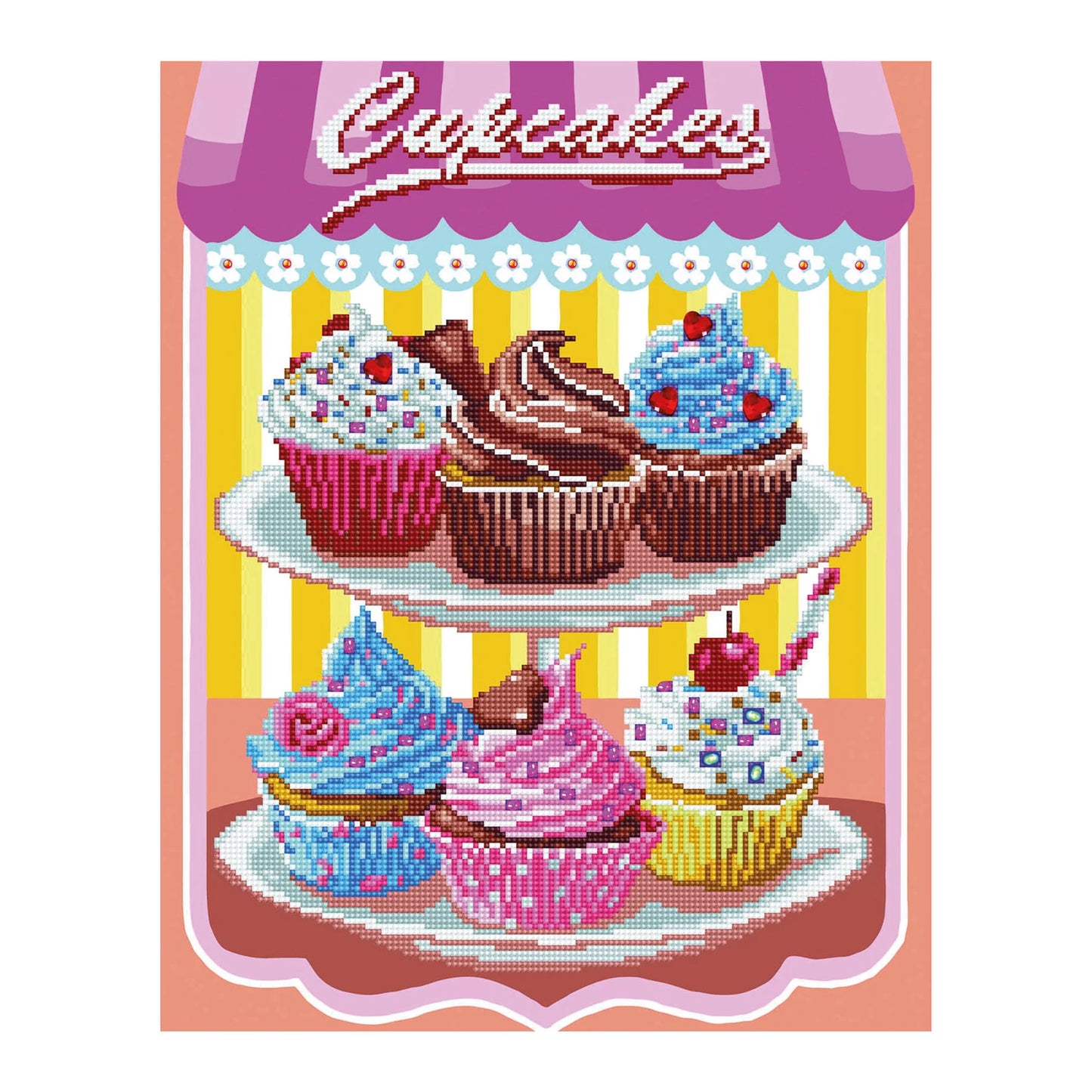 DIAMANTMALEREI-CUPCAKE