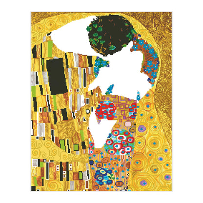DIAMANTMALEREI DER KUSS (KLIMT)