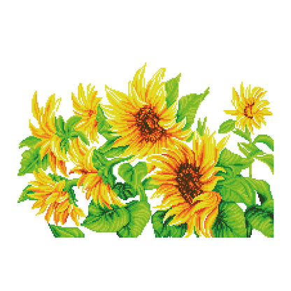 DIAMANTGEMÄLDE SONNENBLUMENFELD