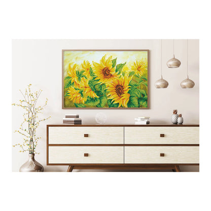 DIAMANTGEMÄLDE SONNENBLUMENFELD