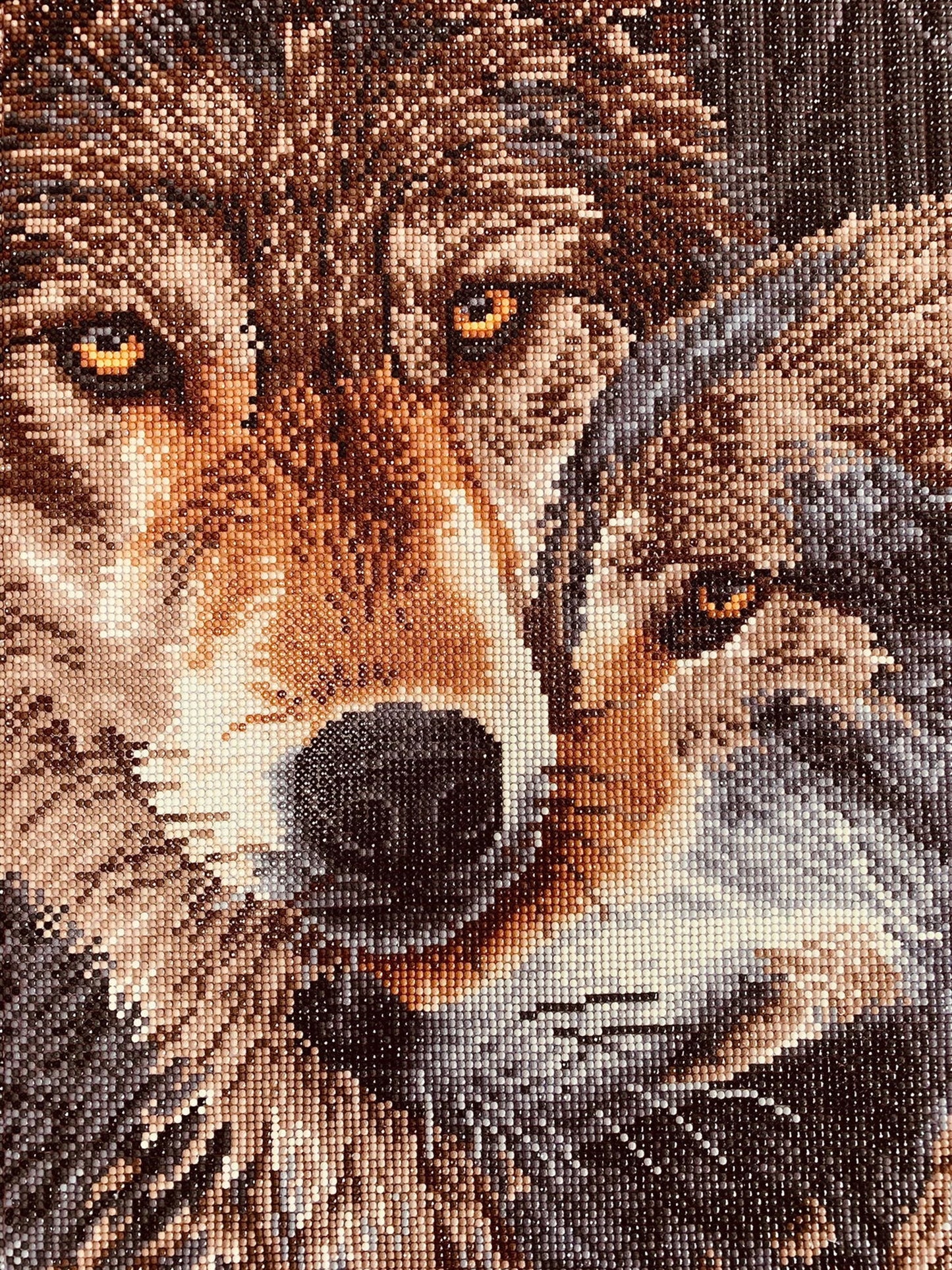 DIAMANTMALEREI WOLF LIEBE