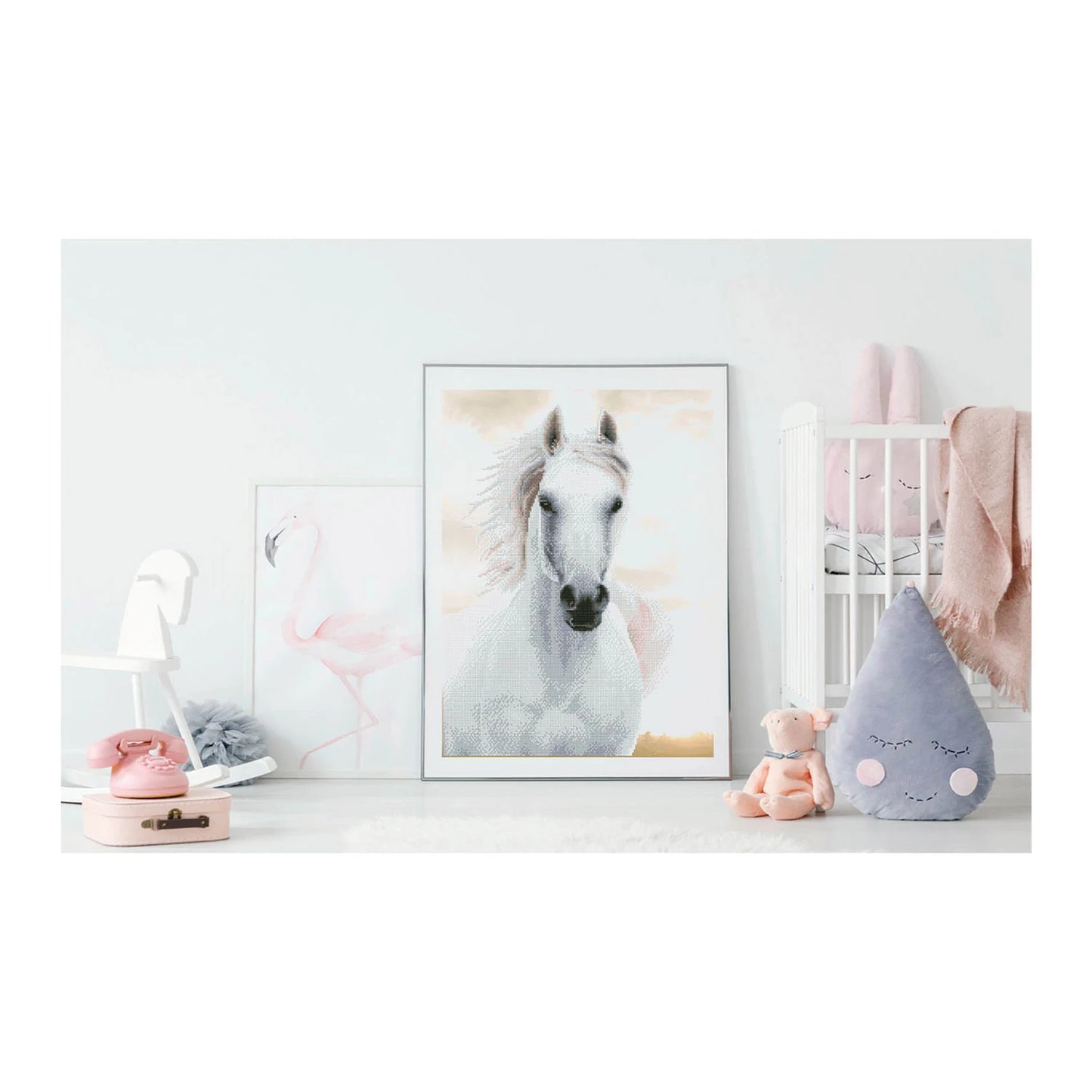 DIAMOND PAINTING CAVALLO BIANCO