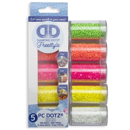 PITTURA A DIAMANTE 5 COLORI NEON