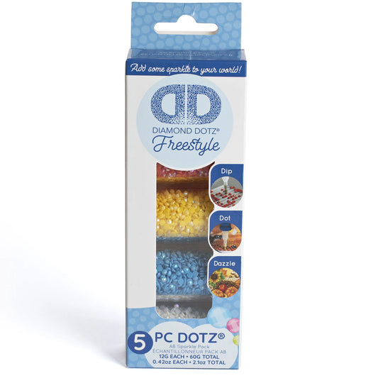 PITTURA A DIAMANTE 5 COLORI GLITTERATI