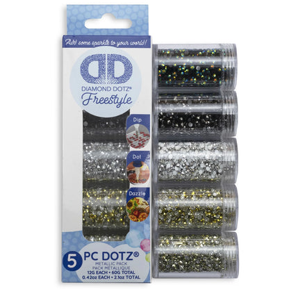 PITTURA A DIAMANTE 5 COLORI METALLICI