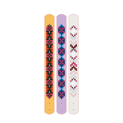 BRACCIALETTI CON PITTURA A DIAMANTE GEOMETRICI